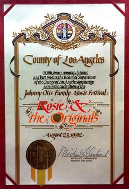 Los Angeles County Proclamation